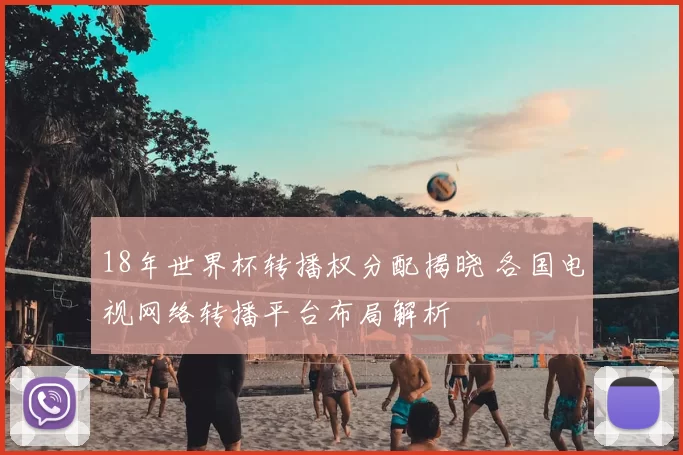 18年世界杯转播权分配揭晓 各国电视网络转播平台布局解析